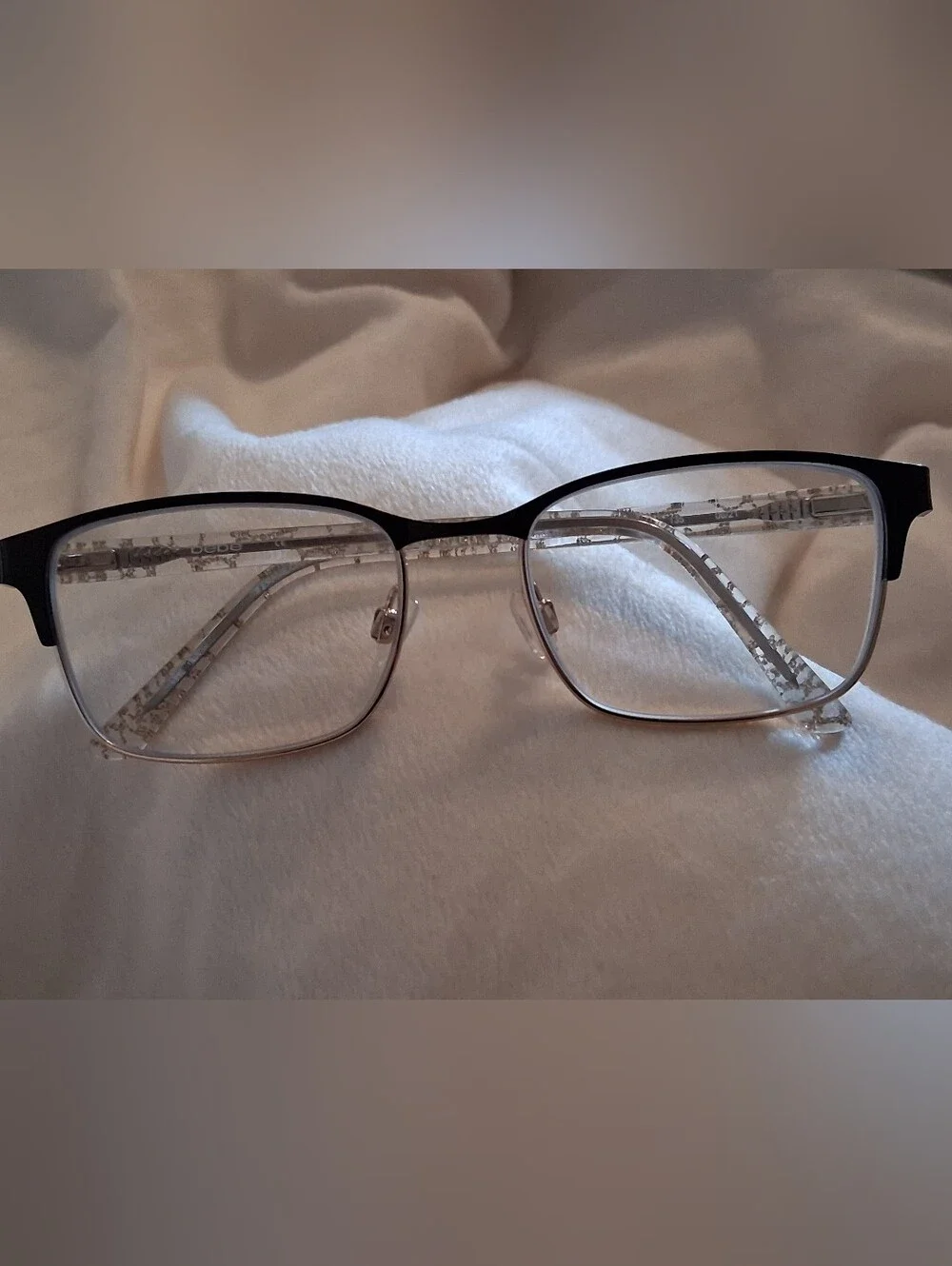 Authenic Bebe Black and Gold Glitter Frames